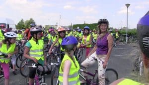 Dominique Dimey chate la fête du vélo