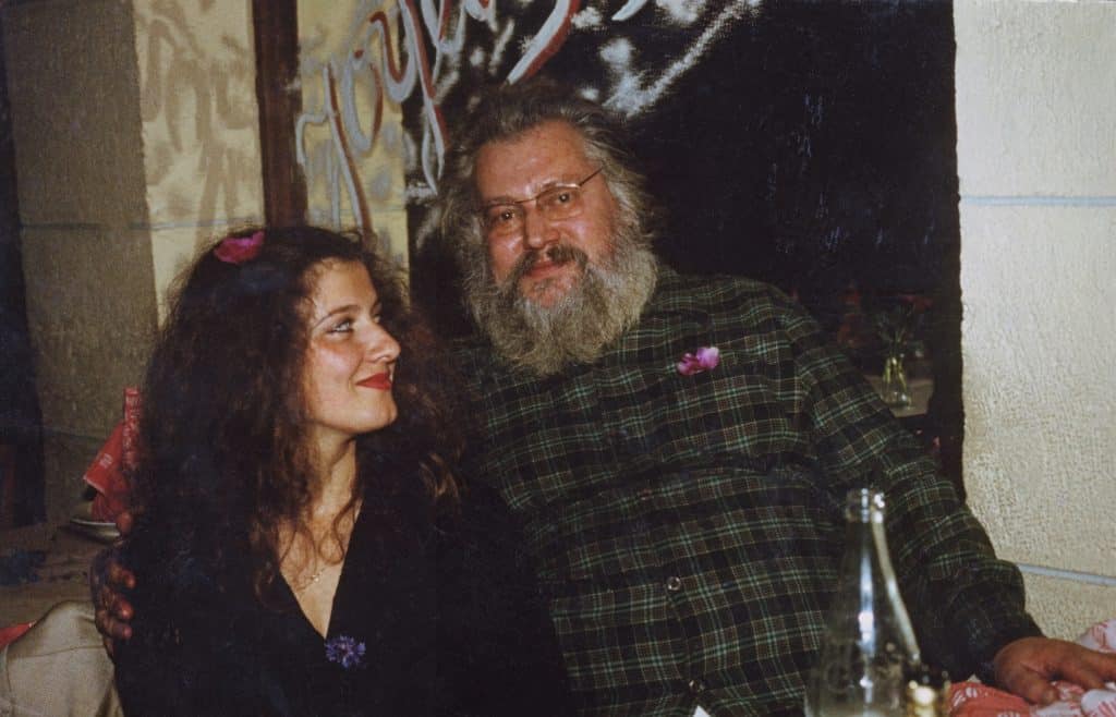Dominique et Bernard Dimey le 31 décembre 1980 chez Bernard