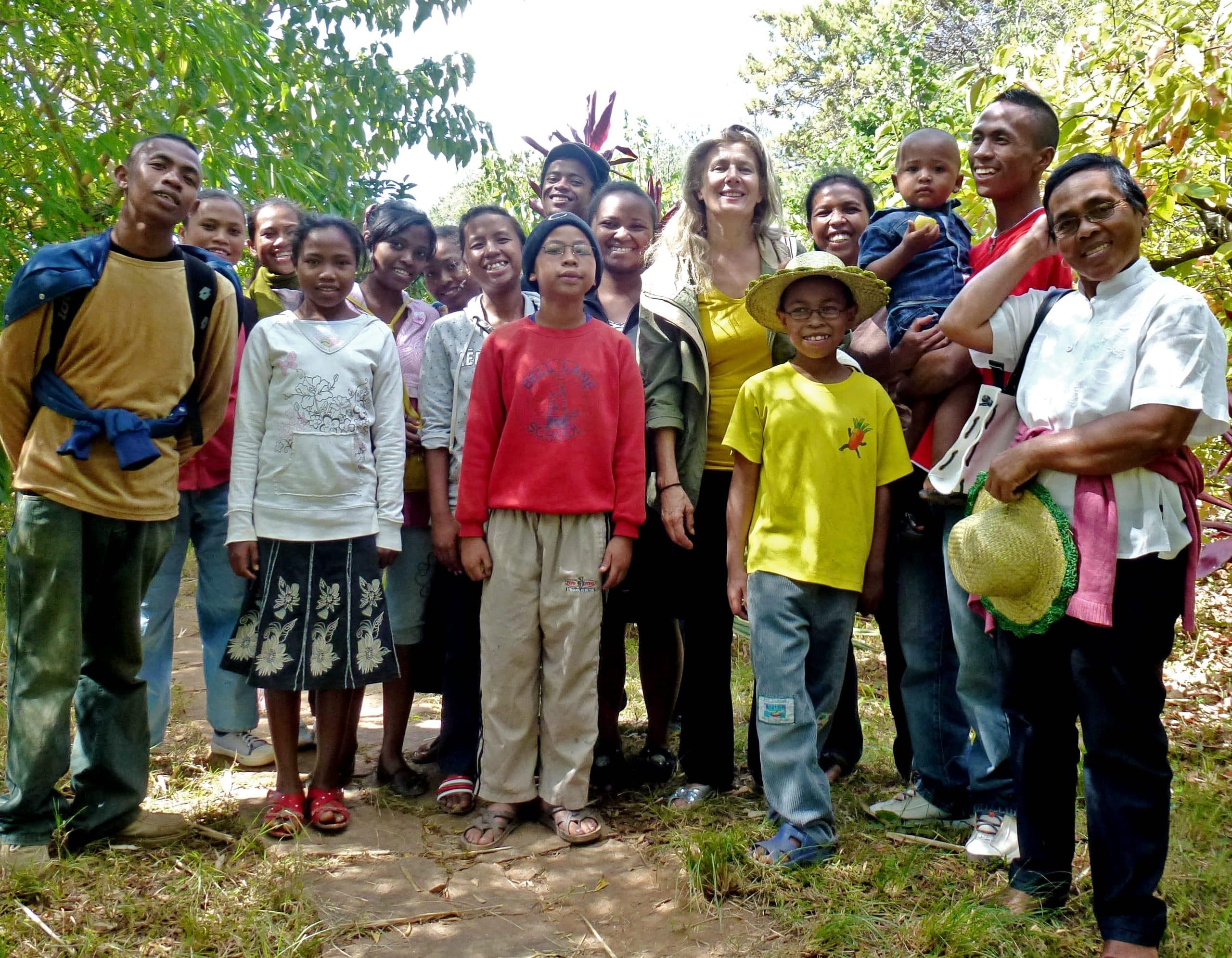 Dominique Dimey et ses enfants de Madagascar