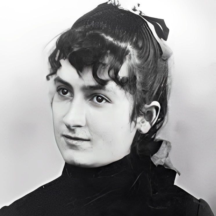 Portrait de Maria Montessori jeune fille